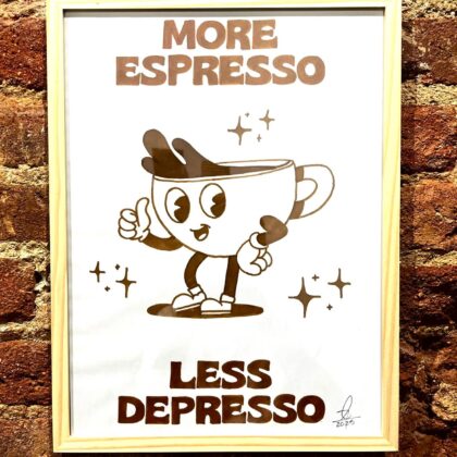 Cuadro espresso Edelweiss