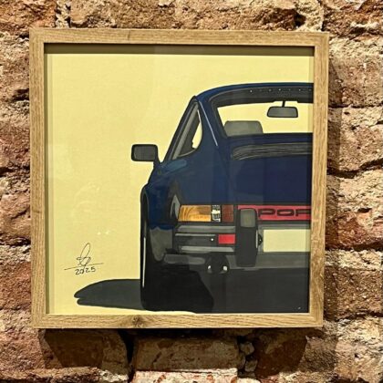 Cuadro porsche azul Edelweiss