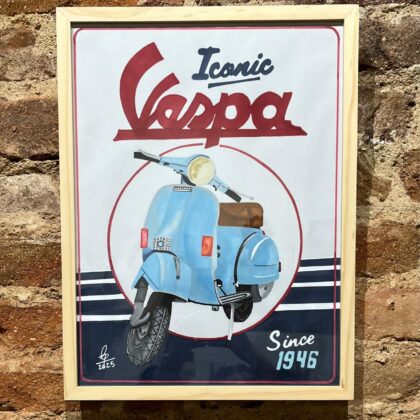 Cuadro vespa Edeleweiss