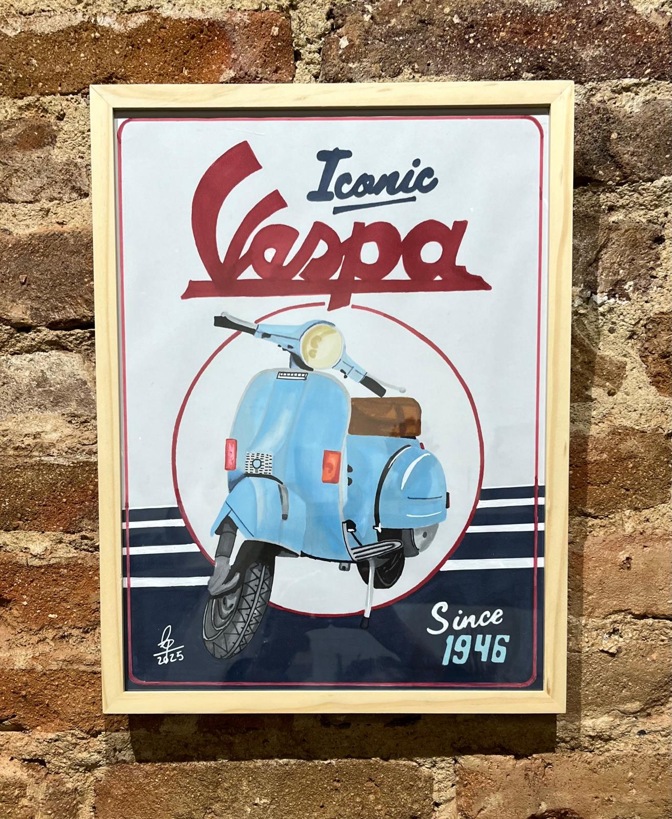 Cuadro vespa Edeleweiss